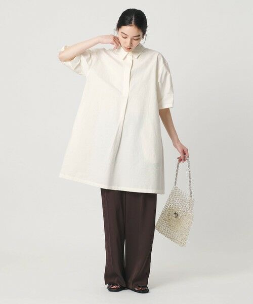 BEAUTY&YOUTH UNITED ARROWS / ビューティー&ユース ユナイテッドアローズ ミニ丈・ひざ丈ワンピース | コットンナイロン ミニ シャツワンピース | 詳細2