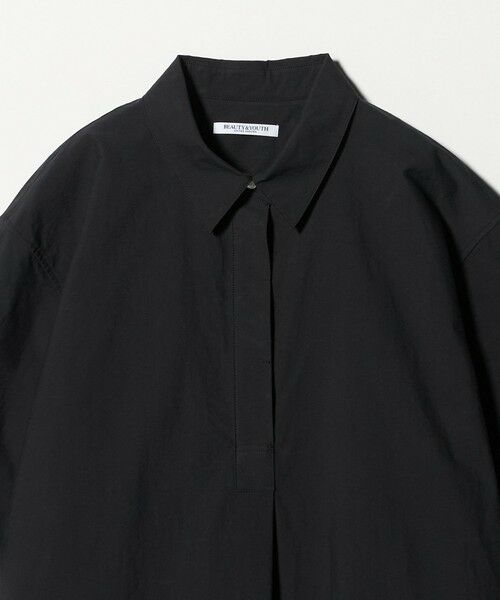 BEAUTY&YOUTH UNITED ARROWS / ビューティー&ユース ユナイテッドアローズ ミニ丈・ひざ丈ワンピース | コットンナイロン ミニ シャツワンピース | 詳細12