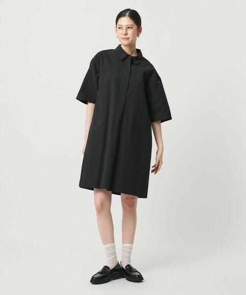 BEAUTY&YOUTH UNITED ARROWS / ビューティー&ユース ユナイテッドアローズ ミニ丈・ひざ丈ワンピース | コットンナイロン ミニ シャツワンピース | 詳細8
