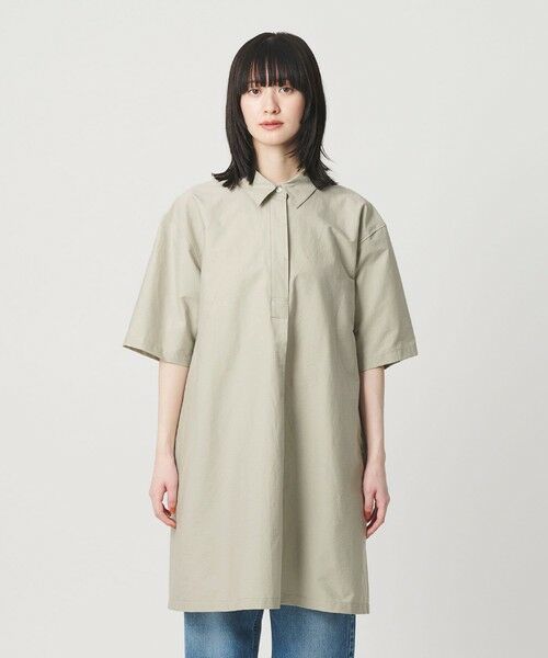 BEAUTY&YOUTH UNITED ARROWS / ビューティー&ユース ユナイテッドアローズ ミニ丈・ひざ丈ワンピース | コットンナイロン ミニ シャツワンピース | 詳細17