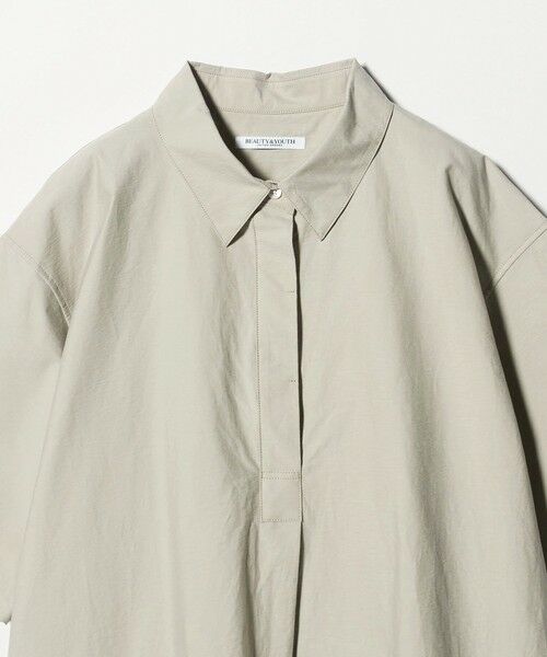 BEAUTY&YOUTH UNITED ARROWS / ビューティー&ユース ユナイテッドアローズ ミニ丈・ひざ丈ワンピース | コットンナイロン ミニ シャツワンピース | 詳細22