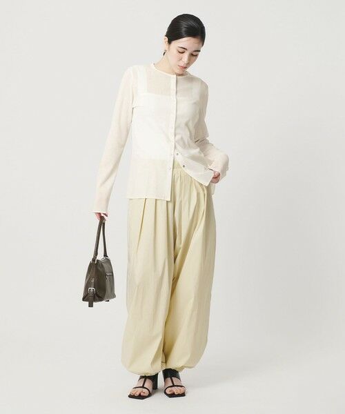 BEAUTY&YOUTH UNITED ARROWS / ビューティー&ユース ユナイテッドアローズ カーディガン・ボレロ | リングボタン チュール カーディガン ウォッシャブル 接触冷感 | 詳細3