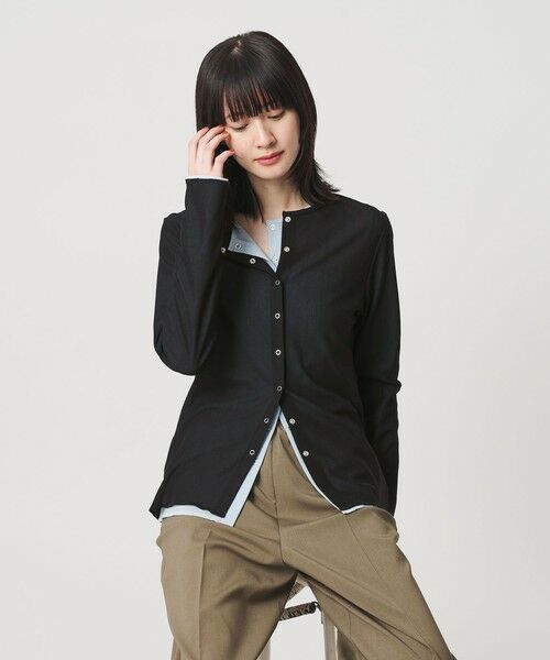 BEAUTY&YOUTH UNITED ARROWS / ビューティー&ユース ユナイテッドアローズ カーディガン・ボレロ | リングボタン チュール カーディガン ウォッシャブル 接触冷感 | 詳細7