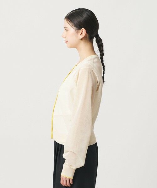 BEAUTY&YOUTH UNITED ARROWS / ビューティー&ユース ユナイテッドアローズ カーディガン・ボレロ | ライン クルーネック カーディガン ウォッシャブル | 詳細5