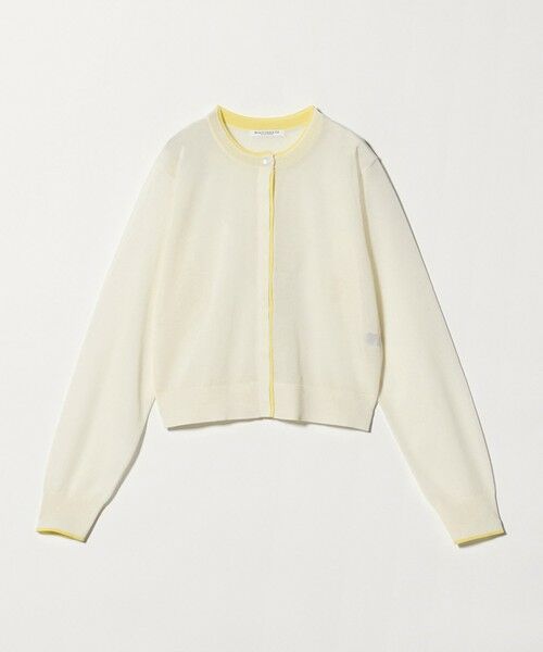 BEAUTY&YOUTH UNITED ARROWS / ビューティー&ユース ユナイテッドアローズ カーディガン・ボレロ | ライン クルーネック カーディガン ウォッシャブル | 詳細7