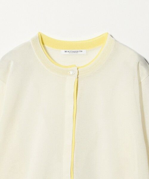 BEAUTY&YOUTH UNITED ARROWS / ビューティー&ユース ユナイテッドアローズ カーディガン・ボレロ | ライン クルーネック カーディガン ウォッシャブル | 詳細8