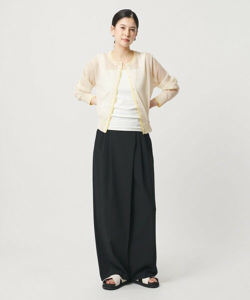 BEAUTY&YOUTH UNITED ARROWS / ビューティー&ユース ユナイテッドアローズ カーディガン・ボレロ | ライン クルーネック カーディガン ウォッシャブル | 詳細3