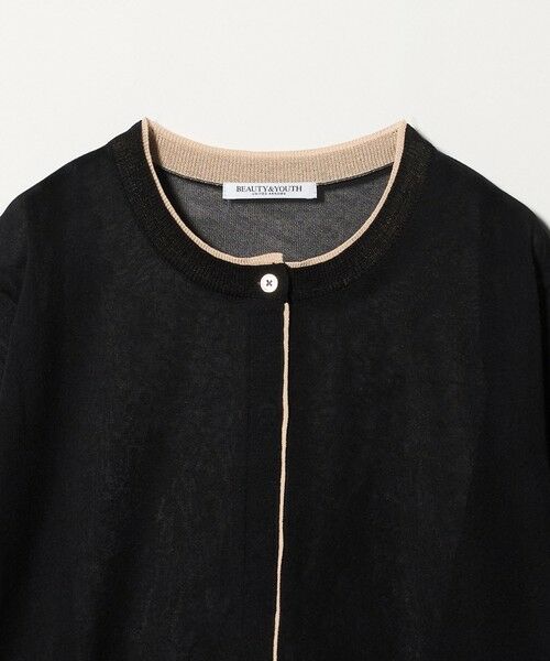 BEAUTY&YOUTH UNITED ARROWS / ビューティー&ユース ユナイテッドアローズ カーディガン・ボレロ | ライン クルーネック カーディガン ウォッシャブル | 詳細15
