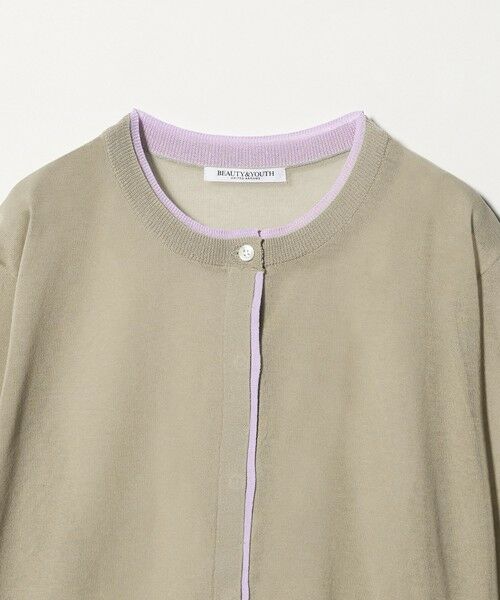 BEAUTY&YOUTH UNITED ARROWS / ビューティー&ユース ユナイテッドアローズ カーディガン・ボレロ | ライン クルーネック カーディガン ウォッシャブル | 詳細23