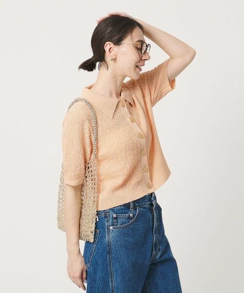 BEAUTY&YOUTH UNITED ARROWS / ビューティー&ユース ユナイテッドアローズ カーディガン・ボレロ | ノットヤーンニット ハーフスリーブ シャツ カーディガン ウォッシャブル | 詳細15