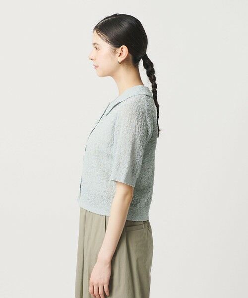 BEAUTY&YOUTH UNITED ARROWS / ビューティー&ユース ユナイテッドアローズ カーディガン・ボレロ | ノットヤーンニット ハーフスリーブ シャツ カーディガン ウォッシャブル | 詳細22
