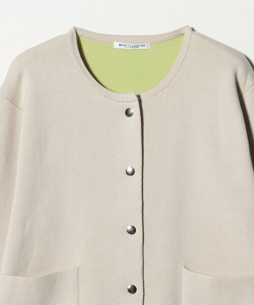 BEAUTY&YOUTH UNITED ARROWS / ビューティー&ユース ユナイテッドアローズ カーディガン・ボレロ | 【WEB限定 Wardrobe DAILY MINIMAL】バイカラー スナップボタンカーディガン ウォッシャブル | 詳細21