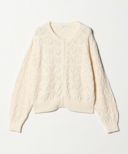 BEAUTY&YOUTH UNITED ARROWS / ビューティー&ユース ユナイテッドアローズ カーディガン・ボレロ | 【WEB限定 Wardrobe DAILY MINIMAL】レース ジップカーディガン ウォッシャブル | 詳細5