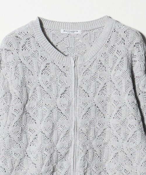 BEAUTY&YOUTH UNITED ARROWS / ビューティー&ユース ユナイテッドアローズ カーディガン・ボレロ | 【WEB限定 Wardrobe DAILY MINIMAL】レース ジップカーディガン ウォッシャブル | 詳細22