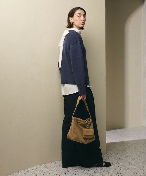 BEAUTY&YOUTH UNITED ARROWS / ビューティー&ユース ユナイテッドアローズ ショルダーバッグ | スエードライク チャーム ドロスト バッグ | 詳細4