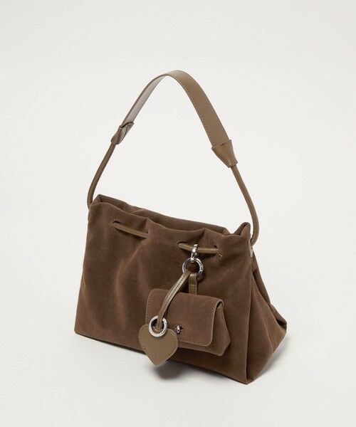 BEAUTY&YOUTH UNITED ARROWS / ビューティー&ユース ユナイテッドアローズ ショルダーバッグ | スエードライク チャーム ドロスト バッグ | 詳細26