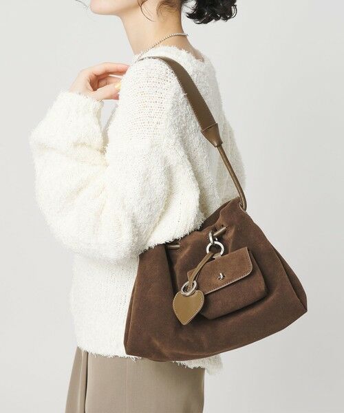 BEAUTY&YOUTH UNITED ARROWS / ビューティー&ユース ユナイテッドアローズ ショルダーバッグ | スエードライク チャーム ドロスト バッグ | 詳細23