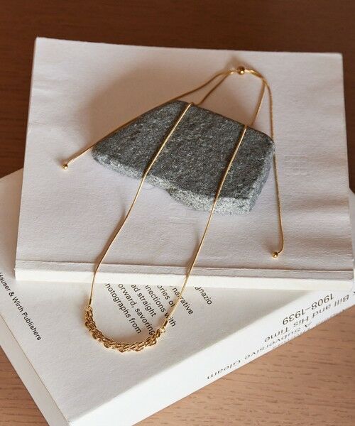 BEAUTY&YOUTH UNITED ARROWS / ビューティー&ユース ユナイテッドアローズ ネックレス・ペンダント・チョーカー | メタル チェーンモチーフ スライダー ネックレス | 詳細1