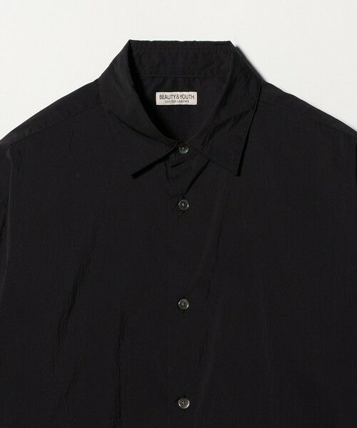 BEAUTY&YOUTH UNITED ARROWS / ビューティー&ユース ユナイテッドアローズ シャツ・ブラウス | ライト コットンナイロン ワッシャー レギュラーシャツ GRANDE TAPERD型 | 詳細4