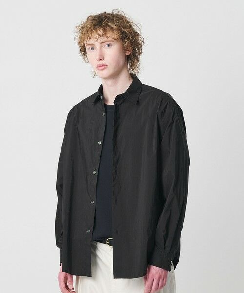 BEAUTY&YOUTH UNITED ARROWS / ビューティー&ユース ユナイテッドアローズ シャツ・ブラウス | ライト コットンナイロン ワッシャー レギュラーシャツ GRANDE TAPERD型 | 詳細1