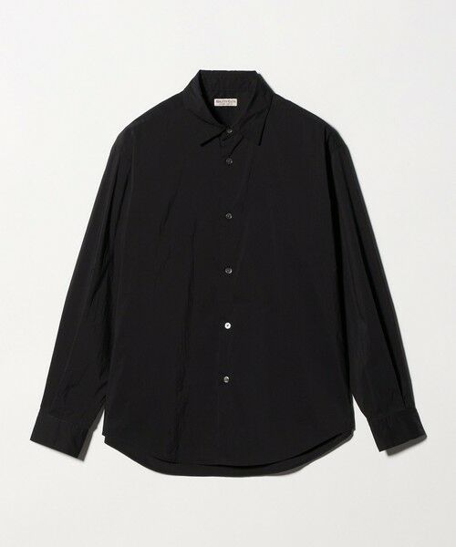 BEAUTY&YOUTH UNITED ARROWS / ビューティー&ユース ユナイテッドアローズ シャツ・ブラウス | ライト コットンナイロン ワッシャー レギュラーシャツ GRANDE TAPERD型（BLACK）