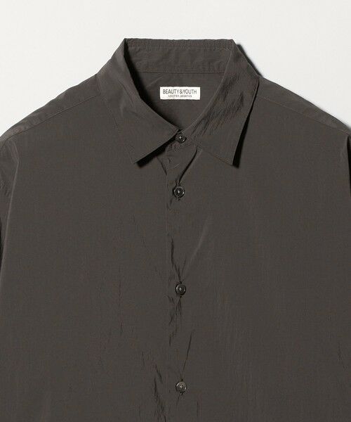 BEAUTY&YOUTH UNITED ARROWS / ビューティー&ユース ユナイテッドアローズ シャツ・ブラウス | ライト コットンナイロン ワッシャー レギュラーシャツ GRANDE TAPERD型 | 詳細16