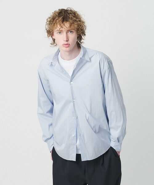 BEAUTY&YOUTH UNITED ARROWS / ビューティー&ユース ユナイテッドアローズ シャツ・ブラウス | ライト コットンナイロン ワッシャー レギュラーシャツ GRANDE TAPERD型 | 詳細25