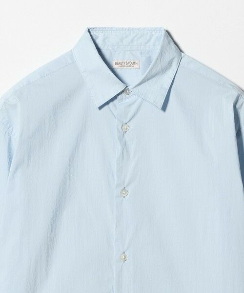 BEAUTY&YOUTH UNITED ARROWS / ビューティー&ユース ユナイテッドアローズ シャツ・ブラウス | ライト コットンナイロン ワッシャー レギュラーシャツ GRANDE TAPERD型 | 詳細11