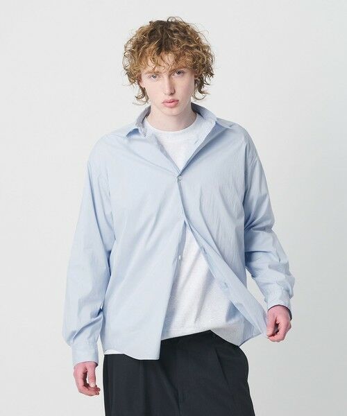 BEAUTY&YOUTH UNITED ARROWS / ビューティー&ユース ユナイテッドアローズ シャツ・ブラウス | ライト コットンナイロン ワッシャー レギュラーシャツ GRANDE TAPERD型 | 詳細24