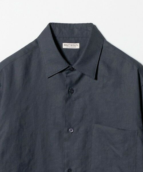 BEAUTY&YOUTH UNITED ARROWS / ビューティー&ユース ユナイテッドアローズ シャツ・ブラウス | ライト リネンタッチ レギュラー シャツ FORM TAPERD型 | 詳細14