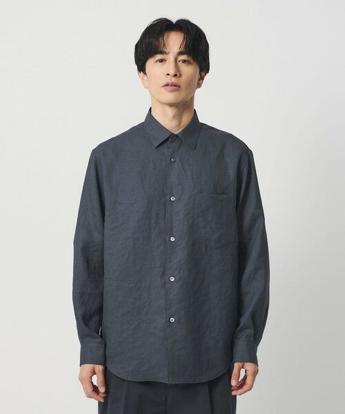 BEAUTY&YOUTH UNITED ARROWS / ビューティー&ユース ユナイテッドアローズ シャツ・ブラウス | ライト リネンタッチ レギュラー シャツ FORM TAPERD型 | 詳細9