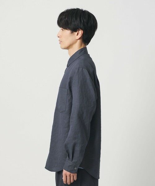 BEAUTY&YOUTH UNITED ARROWS / ビューティー&ユース ユナイテッドアローズ シャツ・ブラウス | ライト リネンタッチ レギュラー シャツ FORM TAPERD型 | 詳細10