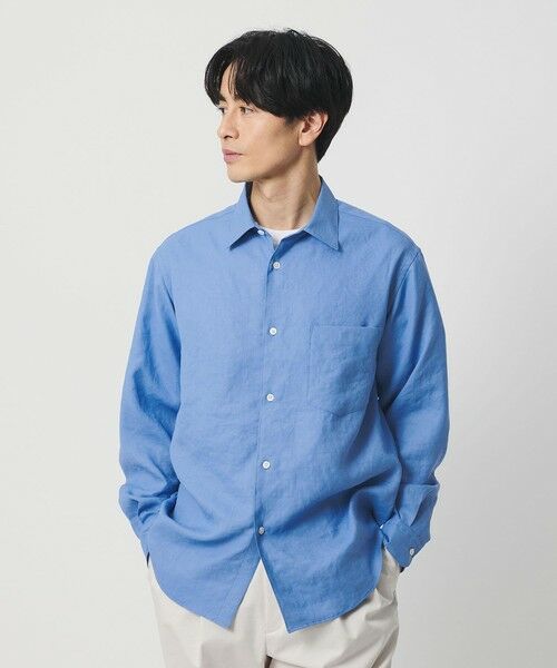 BEAUTY&YOUTH UNITED ARROWS / ビューティー&ユース ユナイテッドアローズ シャツ・ブラウス | ライト リネンタッチ レギュラー シャツ FORM TAPERD型 | 詳細21