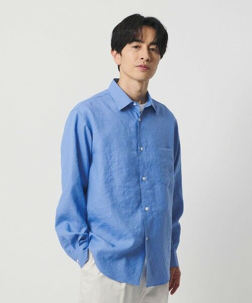 BEAUTY&YOUTH UNITED ARROWS / ビューティー&ユース ユナイテッドアローズ シャツ・ブラウス | ライト リネンタッチ レギュラー シャツ FORM TAPERD型 | 詳細22