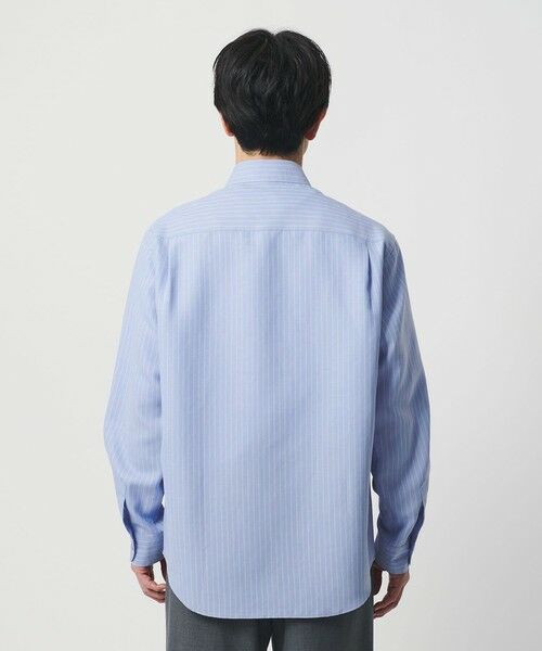 BEAUTY&YOUTH UNITED ARROWS / ビューティー&ユース ユナイテッドアローズ シャツ・ブラウス | ライト リネンタッチ ストライプ レギュラー シャツ FORM TAPERD型 | 詳細8