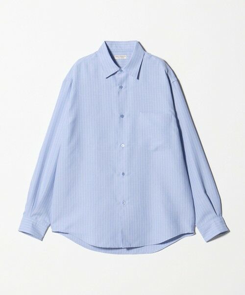 BEAUTY&YOUTH UNITED ARROWS / ビューティー&ユース ユナイテッドアローズ シャツ・ブラウス | ライト リネンタッチ ストライプ レギュラー シャツ FORM TAPERD型 | 詳細9