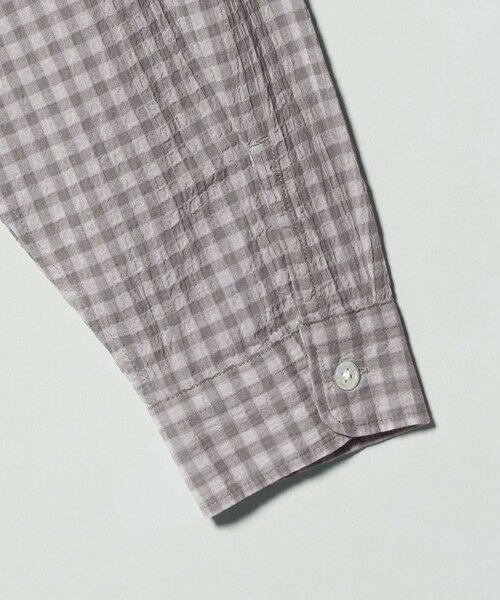 BEAUTY&YOUTH UNITED ARROWS / ビューティー&ユース ユナイテッドアローズ シャツ・ブラウス | シャーリング チェック ジップシャツ | 詳細9