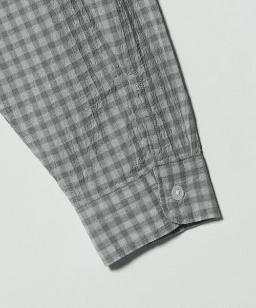 BEAUTY&YOUTH UNITED ARROWS / ビューティー&ユース ユナイテッドアローズ シャツ・ブラウス | シャーリング チェック ジップシャツ | 詳細3