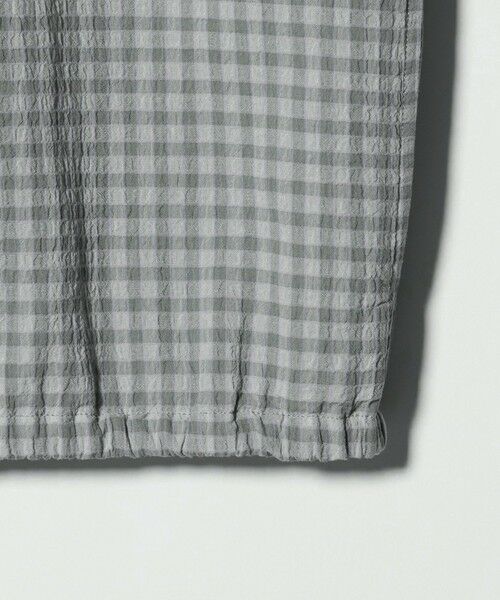 BEAUTY&YOUTH UNITED ARROWS / ビューティー&ユース ユナイテッドアローズ シャツ・ブラウス | シャーリング チェック ジップシャツ | 詳細4