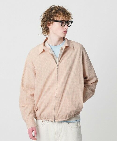 BEAUTY&YOUTH UNITED ARROWS / ビューティー&ユース ユナイテッドアローズ シャツ・ブラウス | シャーリング チェック ジップシャツ | 詳細15