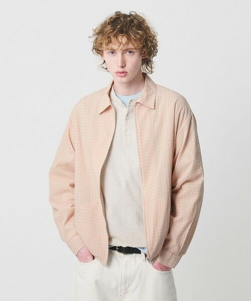 BEAUTY&YOUTH UNITED ARROWS / ビューティー&ユース ユナイテッドアローズ シャツ・ブラウス | シャーリング チェック ジップシャツ | 詳細17