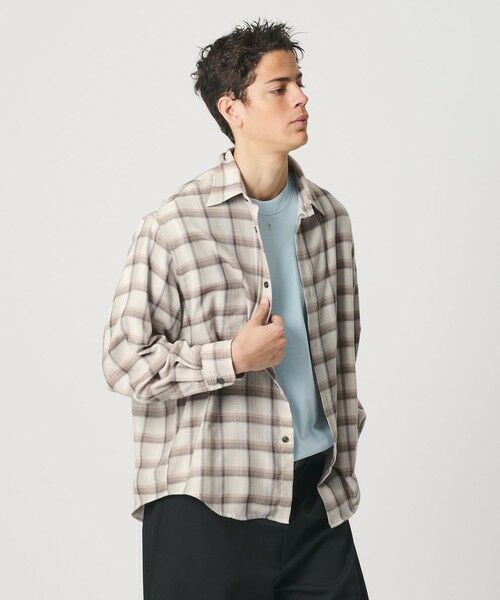 BEAUTY&YOUTH UNITED ARROWS / ビューティー&ユース ユナイテッドアローズ シャツ・ブラウス | レイヤード オンブレチェック レギュラー シャツ GRANDE TAPERD型 | 詳細2