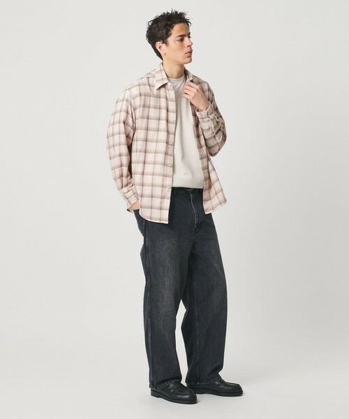 BEAUTY&YOUTH UNITED ARROWS / ビューティー&ユース ユナイテッドアローズ シャツ・ブラウス | レイヤード オンブレチェック レギュラー シャツ GRANDE TAPERD型 | 詳細5