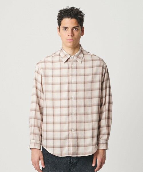 BEAUTY&YOUTH UNITED ARROWS / ビューティー&ユース ユナイテッドアローズ シャツ・ブラウス | レイヤード オンブレチェック レギュラー シャツ GRANDE TAPERD型 | 詳細7