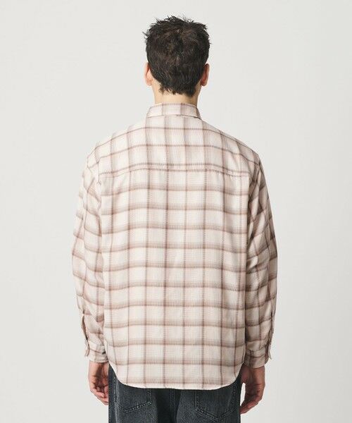 BEAUTY&YOUTH UNITED ARROWS / ビューティー&ユース ユナイテッドアローズ シャツ・ブラウス | レイヤード オンブレチェック レギュラー シャツ GRANDE TAPERD型 | 詳細9
