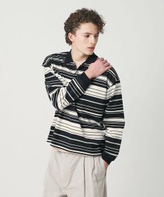 BEAUTY&YOUTH UNITED ARROWS / ビューティー&ユース ユナイテッドアローズ カットソー | マルチ ボーダー ロング スリーブ ポロカラー カットソー