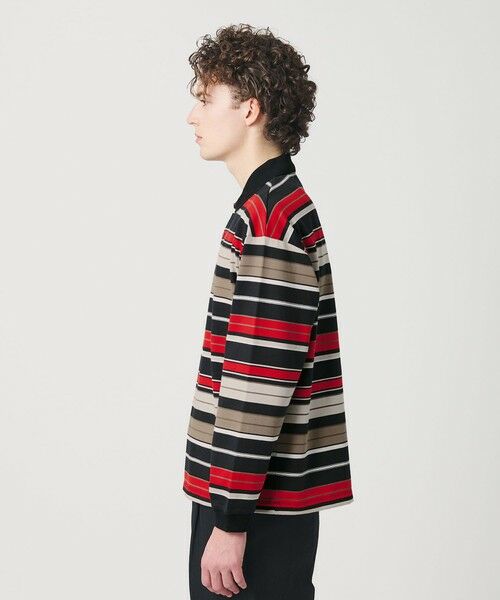 BEAUTY&YOUTH UNITED ARROWS / ビューティー&ユース ユナイテッドアローズ カットソー | マルチ ボーダー ロング スリーブ ポロカラー カットソー | 詳細5