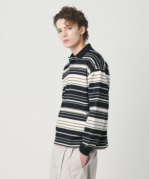 BEAUTY&YOUTH UNITED ARROWS / ビューティー&ユース ユナイテッドアローズ カットソー | マルチ ボーダー ロング スリーブ ポロカラー カットソー | 詳細17