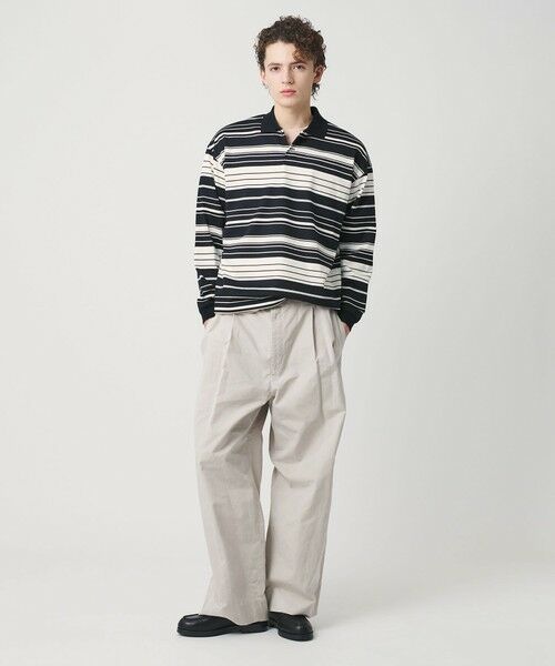 BEAUTY&YOUTH UNITED ARROWS / ビューティー&ユース ユナイテッドアローズ カットソー | マルチ ボーダー ロング スリーブ ポロカラー カットソー | 詳細18