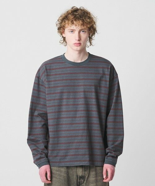 BEAUTY&YOUTH UNITED ARROWS / ビューティー&ユース ユナイテッドアローズ カットソー | オルタネイトボーダー ボリュームスリーブ クルーネック カットソー | 詳細8